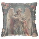 "Saint George" 50cm x 50cm Fringed Cotton/Poly Cushion Cover