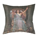 "Circe Offering the Cup to Odysseus" 40cm x 40cm Faux Leather Cushion Cover