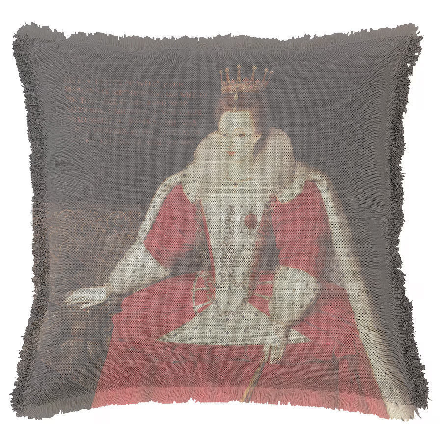 "Helena Snakenborg" 50cm x 50cm Fringed Cotton/Poly Cushion Cover
