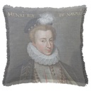 "Henri III" 50cm x 50cm Fringed Cotton/Poly Cushion Cover