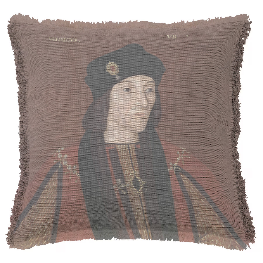 "Henry VII National Portrait Gallery" 50cm x 50cm Fringed Cotton/Poly Cushion Cover