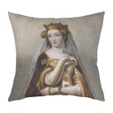 "Isabelle de France" 40cm x 40cm Faux Leather Cushion Cover