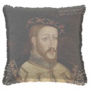 "James V" 50cm x 50cm Fringed Cotton/Poly Cushion Cover