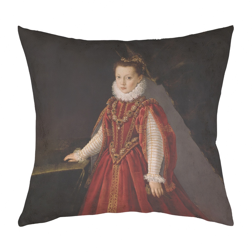 "La Riene Margot Young" 40cm x 40cm Faux Leather Cushion Cover (Antique White)