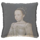 "La Riene Margot Infant" 50cm x 50cm Fringed Cotton/Poly Cushion Cover