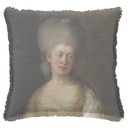 "Lady Catherine Ponsonby" 50cm x 50cm Fringed Cotton/Poly Cushion Cover