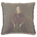 "Lady Jane Grey" 50cm x 50cm Fringed Cotton/Poly Cushion Cover