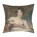 "Lady Maria Conyngham" 40cm x 40cm Faux Leather Cushion Cover