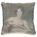 "Lady Maria Conyngham" 50cm x 50cm Fringed Cotton/Poly Cushion Cover