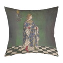 "Louis I" 40cm x 40cm Faux Leather Cushion Cover