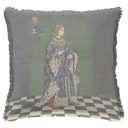 "Louis I" 50cm x 50cm Fringed Cotton/Poly Cushion Cover