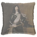 "Louis XIII" 50cm x 50cm Fringed Cotton/Poly Cushion Cover