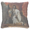 "Louis XIV" 50cm x 50cm Fringed Cotton/Poly Cushion Cover