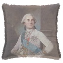 "Louis XVI" 50cm x 50cm Fringed Cotton/Poly Cushion Cover