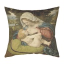 "Madonna" by Andrea Solari 40cm x 40cm Faux Leather Cushion Cover