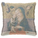 "Madonna" after Carlo Crivelli 50cm x 50cm Fringed Cotton/Poly Cushion Cover