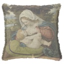 "Madonna" by Andrea Solari 50cm x 50cm Fringed Cotton/Poly Cushion Cover