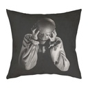 "Man in the Iron Mask" 40cm x 40cm Faux Leather Cushion Cover