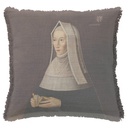"Margaret Beaufort" 50cm x 50cm Fringed Cotton/Poly Cushion Cover