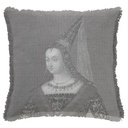 "Margaret of Scotland" 50cm x 50cm Fringed Cotton/Poly Cushion Cover