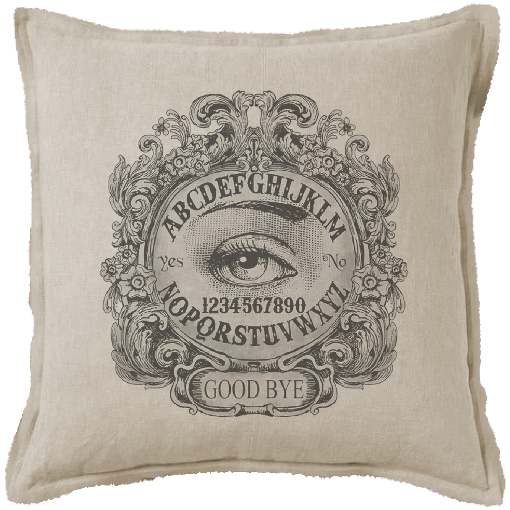 "Ouija" Canvas Cushion (Natural (Cushion))
