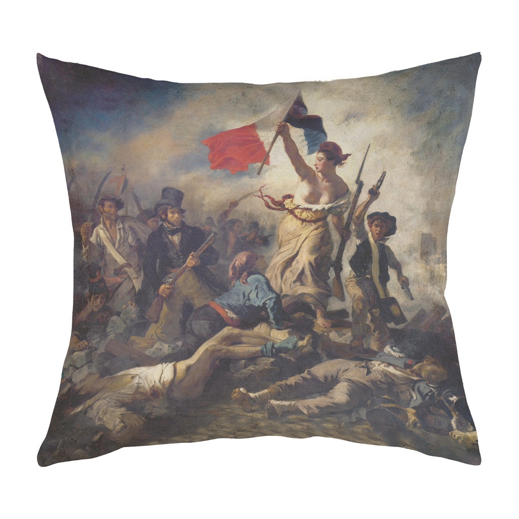 "Marianne" 40cm x 40cm Faux Leather Cushion Cover (Antique White)