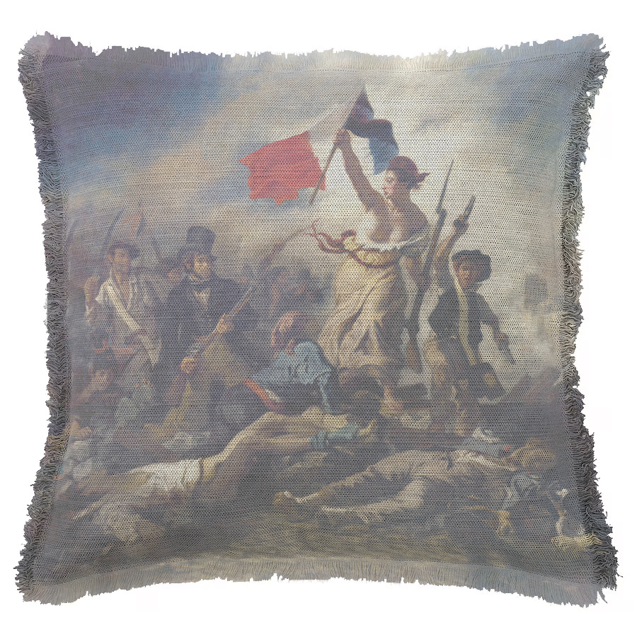 "Marianne" 50cm x 50cm Fringed Cotton/Poly Cushion Cover