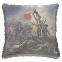 "Marianne" 50cm x 50cm Fringed Cotton/Poly Cushion Cover