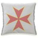 "Order of Saint Stephen" 50cm x 50cm Fringed Cotton/Poly Cushion Cover