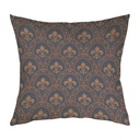 "Fleur de Lys Medieval" 40cm x 40cm Faux Leather Cushion Cover