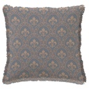 "Fleur de Lys Medieval" 50cm x 50cm Fringed Cotton/Poly Cushion Cover