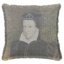 "Mary Stuart" 50cm x 50cm Fringed Cotton/Poly Cushion Cover