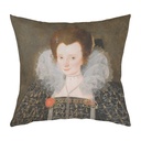"Mary Clopton" 40cm x 40cm Faux Leather Cushion Cover