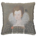 "Mary Clopton" 50cm x 50cm Fringed Cotton/Poly Cushion Cover