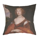 "Mary Hill, Lady Killigrew" 40cm x 40cm Faux Leather Cushion Cover