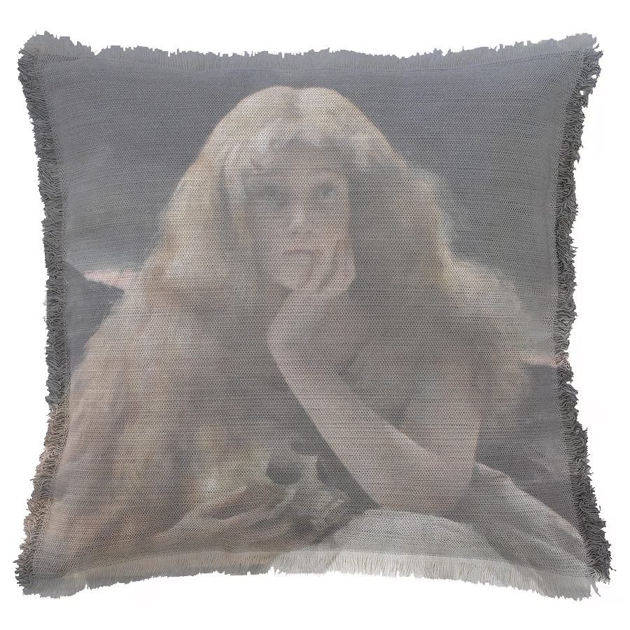 "Mary Magdalene" by Alfred Stevens 50cm x 50cm Fringed Cotton/Poly Cushion Cover