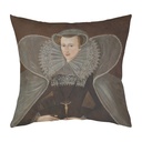 "Mary Queen of Scots" 40cm x 40cm Faux Leather Cushion Cover