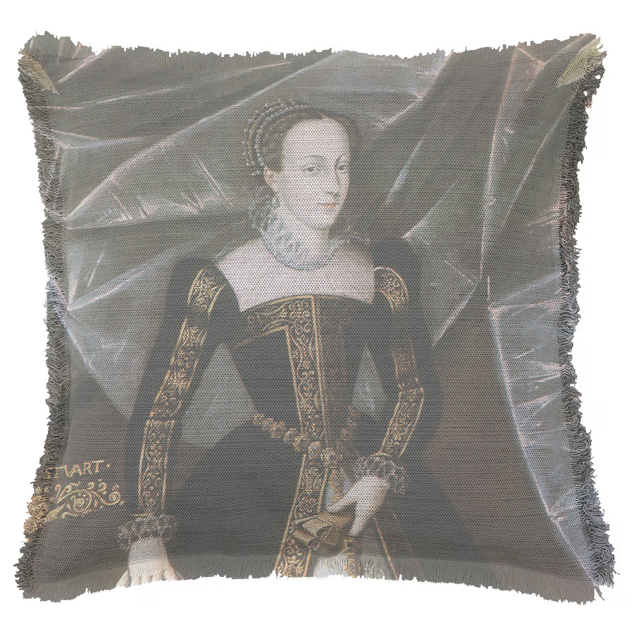 "Mary Queen of Scots from the Blair Museum" 50cm x 50cm Fringed Cotton/Poly Cushion Cover
