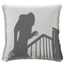 "Nosferatu" 50cm x 50cm Fringed Cotton/Poly Cushion Cover