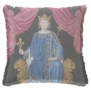"Philippe IV" 50cm x 50cm Fringed Cotton/Poly Cushion Cover