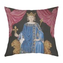 "Philippe IV" 40cm x 40cm Faux Leather Cushion Cover
