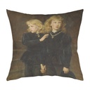 "Princes in the Tower Detail" 40cm x 40cm Faux Leather Cushion Cover