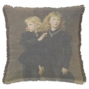 "Princes in the Tower Detail" 50cm x 50cm Fringed Cotton/Poly Cushion Cover