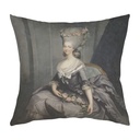 "Princess Lamballe" 40cm x 40cm Faux Leather Cushion Cover