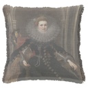 "Rubens, Veronica Spinola" 50cm x 50cm Fringed Cotton/Poly Cushion Cover