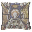 "Saint Gabriel" 50cm x 50cm Fringed Cotton/Poly Cushion Cover
