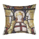 "Saint Michael" 40cm x 40cm Faux Leather Cushion Cover