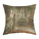 "Salome Dancing before Herod" 40cm x 40cm Faux Leather Cushion Cover