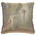 "Salome L'Apparition by Gustave Moreau" 50cm x 50cm Fringed Cotton/Poly Cushion Cover