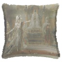 Salome Dancing before Herod" 50cm x 50cm Fringed Cotton/Poly Cushion Cover